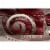 MDA Home Rhodes Cream/Red Contemporary Polypropylene Area Rug - 2'1  x 3'3 Perspective: left
