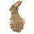 Northlight 15 Brown Sisal Bunny Rabbit with Basket Easter Figure Perspective: left