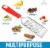 Zulay Kitchen Professional Stainless Steel Flat Handheld Cheese Grater - Red Perspective: left