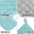 Zulay Kitchen Pot Holder - Quilted Terry Cloth Potholders 7x7 Inch (Aqua Sky) Perspective: left