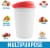 Zulay Kitchen Ice Cream Containers 2 Pack, 1 Quart- Red Perspective: left