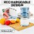 Zulay Kitchen Juice Vortex Lemon & Orange Juicer - Blue & White Perspective: left