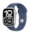 Apple® Watch Series 10 GPS 46mm Silver Aluminum Case with Denim Sport Band - S/M Perspective: left