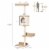 4-Level Wall Mounted Cat Tree Activity Play Center w/ Condo Bed Scratching Posts Perspective: left