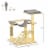25.5  Cat Tree Tower, Pinewood Climbing Kitty Activity Set, Jute Scratching Post Perspective: left