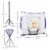 Outdoor Batting Practice Set w/ 120 Ball Collector & Beginner Tee Stand, Purple Perspective: left