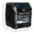 12 QT Countertop Oven Air Fryer Toaster Roast Broil Bake Dehydrate, 1700 W Black Perspective: left