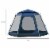 6 Person Camping Tent Pop-up Design Hexagon with Waterproof Rain Cover & Pockets Perspective: left