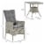 3 PCS Patio Wicker Conversation Recliner Chairs w/ Table Set, for Garden, Deck Perspective: left