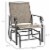 2-Piece Glider Outdoor Chair Set Garden Patio Bistro Swing Furniture Perspective: left