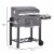 Portable Charcoal Grill BBQ Cooker Trolley for Camping Picnic Backyard, Grey Perspective: left