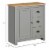 Modern Storage Sideboard Kitchen Cabinet Table w/ 3 Drawers & Adjustable Shelf Perspective: left