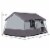 Large Camping Tent Heavy-Duty, Mesh or Fabric Ceiling, 8 to 10 Person Tent, Grey Perspective: left