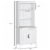 70  Kitchen Pantry Freestanding Cupboard Cabinet w/ Adjustable Shelves Perspective: left