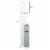 Bathroom Storage Cabinet Slim Freestanding Linen Tower Cabinet w/ Shelf Grey Perspective: left