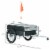 Bike Cargo Trailer, Foldable Bicycle Trailer, Luggage Wagon w/ Removable Cover Perspective: left