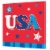Creative Converting  Patriotic Proud Paper Beverage Napkins Perspective: left