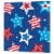 Creative Converting Patriotic Proud Paper Lunch Napkins Perspective: left