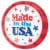 Creative Converting Patriotic Proud 9-Inch Paper Plates Perspective: left