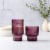 Core Home Ribbed Cooler Glass - Purple Perspective: left
