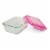 Manna™ Glass Bento Box - Pink Perspective: left