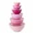 Core Kitchen 12 Piece Mixing Bowl Set With Lids - Pink Perspective: left
