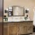 1 Light Bathroom Vanity Light with Bubble Glass Shade Perspective: left