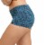 Maidenform Women's Boyshort Urchin Teal Block Floral Print Perspective: left