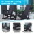 Wood Adirondack Rocking Chair With Rust Resistant Hardware In Black - Set Of 2 Perspective: left