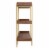 Martha Stewart Display Bookcase with Vertical Steel Posts - Walnut Wood Grain/Polished Brass Perspective: left