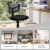 Costway Armless Office Chair Adjustable Swivel Computer Mesh Desk Chair Black Perspective: left