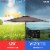 Costway 9ft Patio Umbrella Patio Market Steel Tilt w/ Crank Outdoor Yard Garden (Tan) Perspective: left