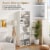 Costway 5-Shelf Storage Bookcase Modern Multi-Functional Display Cabinet Furniture White Perspective: left