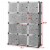 Costway DIY 12 Cube Portable Closet Storage Organizer Clothes Wardrobe Cabinet W/Doors Perspective: left