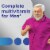 Centrum Silver Multivitamin Men Fifty Plus Multimineral Supplement Perspective: left