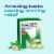 Nicorette Nicotine Spearmint Burst Flavor Gum Perspective: left