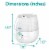 VICKS HALF GALLON ULTRASONIC REFRESH Perspective: left