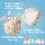 Jet-Puffed Marshmallow Bites Birthday Cake Flavored Coated Marshmallows Perspective: left
