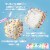 Jet-Puffed Marshmallow Bites Birthday Cake Flavored Coated Marshmallows Perspective: left