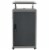 Oklahoma Sound Modern Metal Teacher's WorkPod Lectern in Charcoal Slate Perspective: left