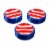 American Greetings Patriotic Paper Dinner Plates Perspective: left