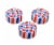 American Greetings Patriotic Paper Dessert Plates Perspective: left