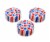 American Greetings Patriotic Paper Dessert Plates Perspective: left