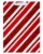 American Greetings Medium Christmas Red Stripes Gift Bag Perspective: left