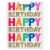 American Greetings Large Gift Bag - Happy Birthday Lettering (#3) Perspective: left