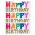 American Greetings Large Gift Bag - Happy Birthday Lettering (#3) Perspective: left