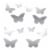 New View Butterfly Wall Mirror Decals Perspective: left