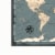 New View Blue and Ivory Stretched World Map Canvas Perspective: left