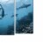 New View Underwater Scene Stretched Canvas Art Set Perspective: left