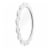 New View Scallop Edge Mirror with White Frame Perspective: left